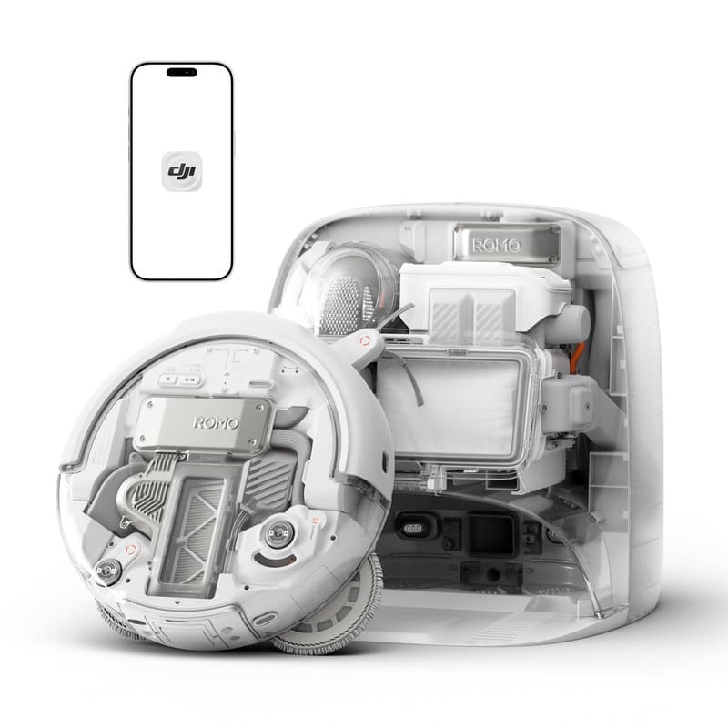 Robot DJI ROMO P có thể kết nối và điều khiển thông qua ứng dụng DJI Home