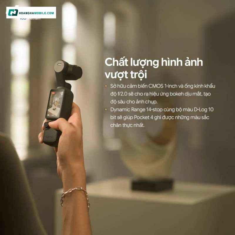 DJI Osmo Pocket 4 Creator Combo được trang bị hệ thống quay chụp đồng bộ DJI Osmo Pocket 4 Creator Combo được trang bị hệ thống quay chụp đồng bộ