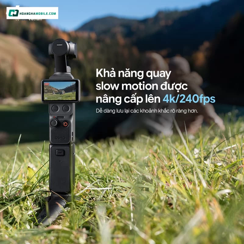 Khả năng quay video 4K@60fps giúp camera cầm tay DJI Osmo Pocket 4 Standard Combo đáp ứng tiêu chuẩn nội dung hiện đại Khả năng quay video 4K@60fps giúp camera cầm tay DJI Osmo Pocket 4 Standard Combo đáp ứng tiêu chuẩn nội dung hiện đại