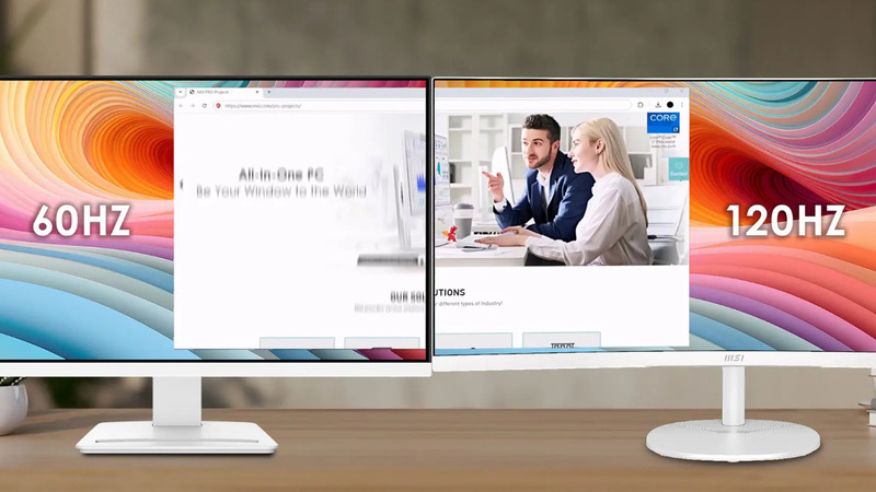 Màn hình 120Hz mang lại trải nghiệm cuộn trang, kéo thả mượt mà đến khó tin.