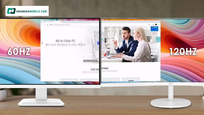 Màn hình 120Hz mang lại trải nghiệm cuộn trang, kéo thả mượt mà đến khó tin. Màn hình 120Hz mang lại trải nghiệm cuộn trang, kéo thả mượt mà đến khó tin.