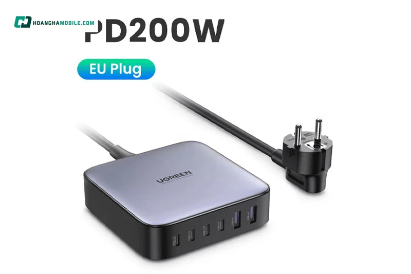 Bộ sạc nhanh để bàn 4C2A Ugreen CD271 200W. Bộ sạc nhanh để bàn 4C2A Ugreen CD271 200W.