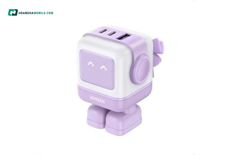 Củ sạc 2C1A 65W Ugreen Robot GaN Mini CD361. Củ sạc 2C1A 65W Ugreen Robot GaN Mini CD361.