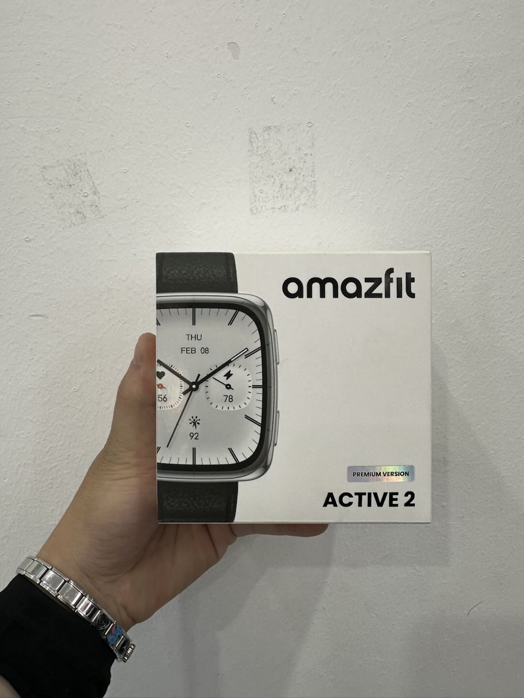Đồng hồ đeo tay thông minh, hiệu Amazfit, model: A2440, Active 2 Square, màu Black Leather - 24409524044683 - SLAF0UPA2427