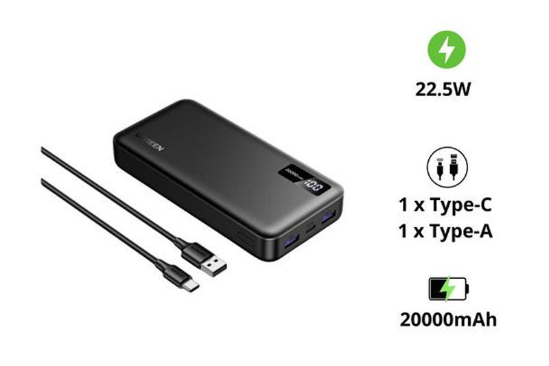 Pin sạc dự phòng UGREEN PB312 20000mAh.