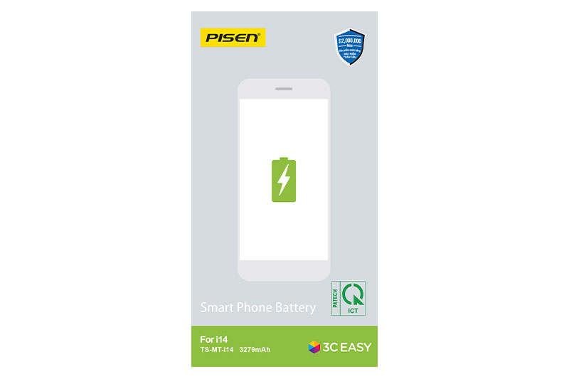 Thay pin iPhone 14 chính hãng PISEN Dung lượng chuẩn 3279mAh.