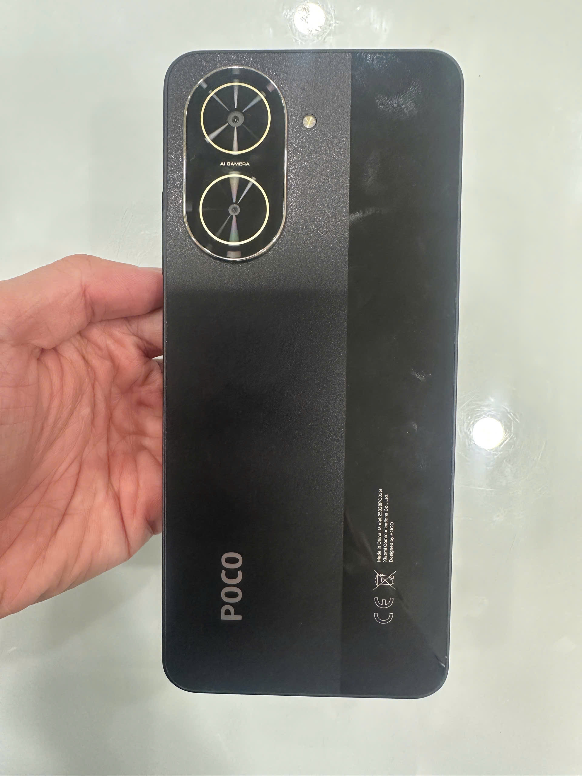 ĐIỆN THOẠI DI ĐỘNG (TEL) POCO C71 6.88"/Unisoc T7250/3G/64G/32MP+QVGA/8MP/5200mAh (25028PC03G)/BLACK