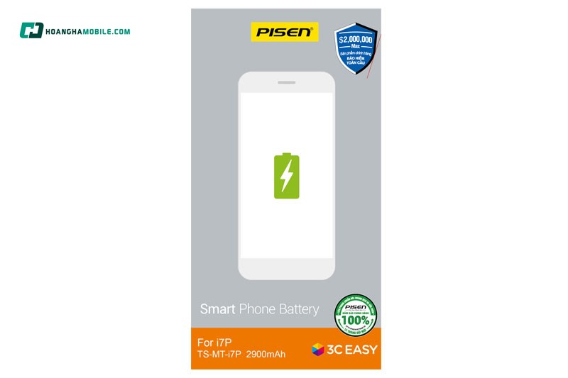 Pin iPhone 7 Plus Chính Hãng PISEN (Dung lượng chuẩn 2900mAh). Pin iPhone 7 Plus Chính Hãng PISEN (Dung lượng chuẩn 2900mAh).