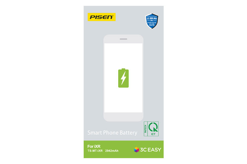 Pin iPhone XR Chính Hãng PISEN Dung lượng chuẩn 2942mAh.