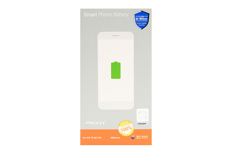 Pin iPhone XS Chính Hãng PISEN Dung lượng chuẩn 2658mAh.