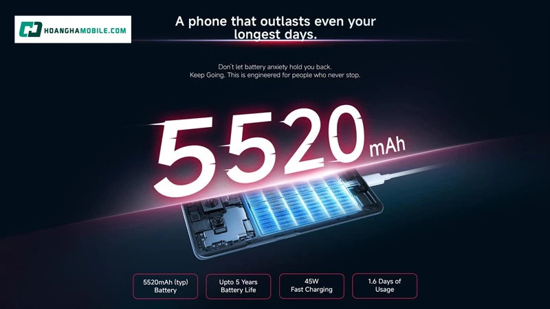 Pin và sạc nhanh ổn áp trên Xiaomi Redmi Note 15 (6GB/128GB) Pin và sạc nhanh ổn áp trên Xiaomi Redmi Note 15 (6GB/128GB)