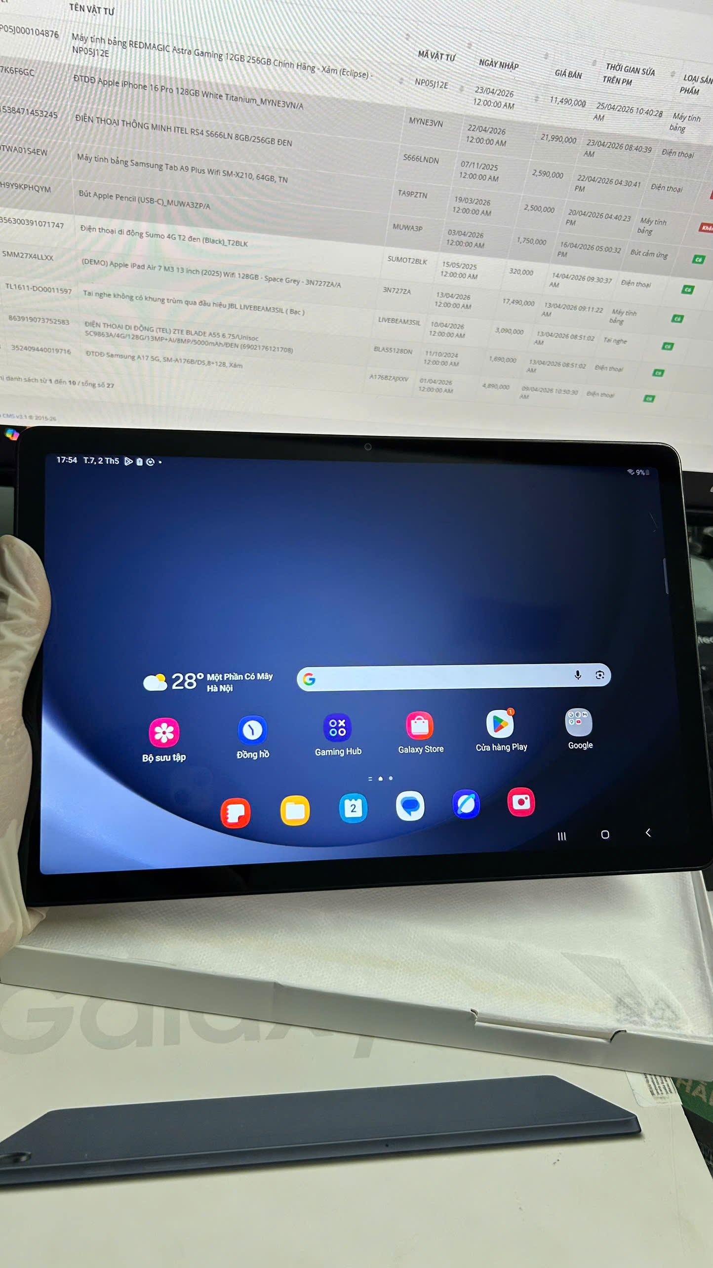 Máy tính bảng Samsung Tab A9 Plus Wifi SM-X210, 64GB, TN