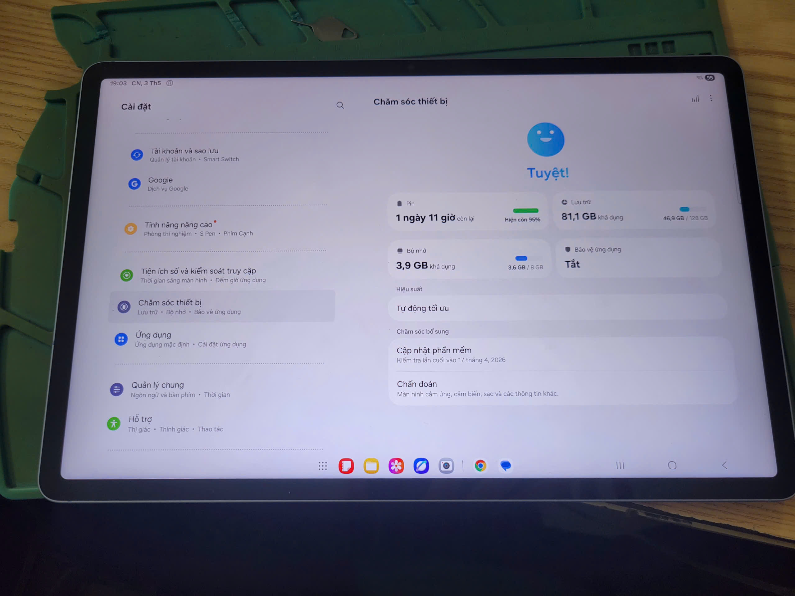Samsung Galaxy Tab S10 FE+ Wifi 8GB/128GB Cũ