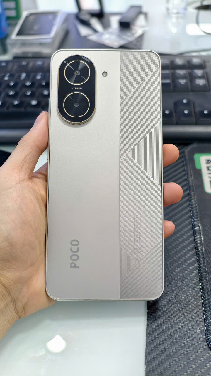 ĐIỆN THOẠI DI ĐỘNG (TEL) POCO C71 6.88"/Unisoc T7250/3G/64G/32MP+QVGA/8MP/5200mAh (25028PC03G)/GOLD (6932554430047) - 8648850768