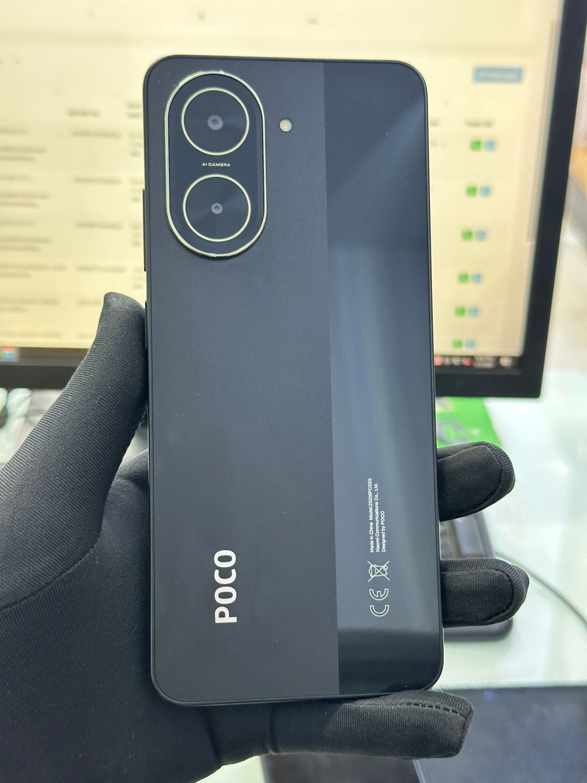 ĐIỆN THOẠI DI ĐỘNG (TEL) POCO C71 6.88"/Unisoc T7250/3G/64G/32MP+QVGA/8MP/5200mAh (25028PC03G)/BLACK