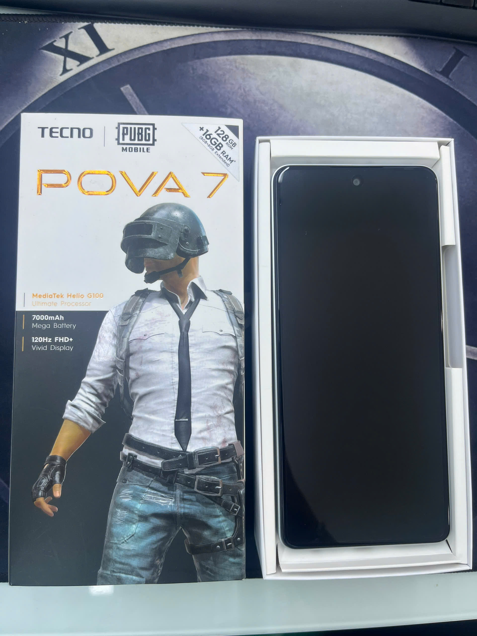 Điện thoại di động Tecno LJ6 (Tecno Pova 7) 128+8, màu Bạc Siêu Tốc - 359445281408520 - LJ68128BC