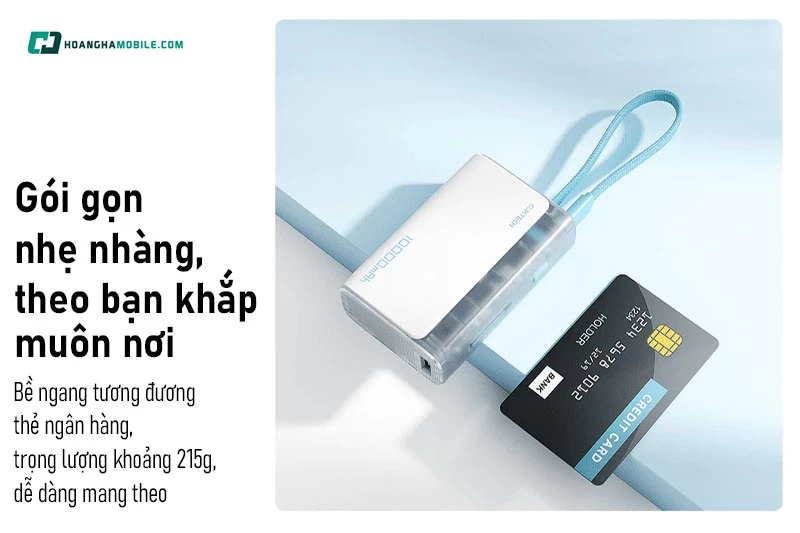 Pin được trang bị USB-C, USB-A và cáp Type-C tích hợp. Pin được trang bị USB-C, USB-A và cáp Type-C tích hợp.