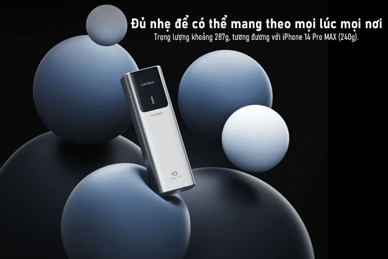 Công suất cao nhưng vẫn giữ kích thước gọn nhẹ.