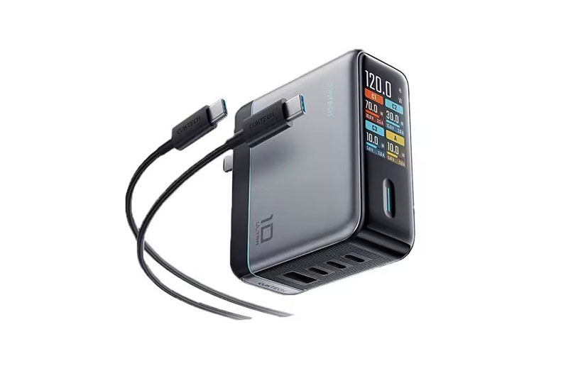 Bộ sạc nhanh CUKTECH 10 Ultra GaN 120W Super Charger AD1204U.