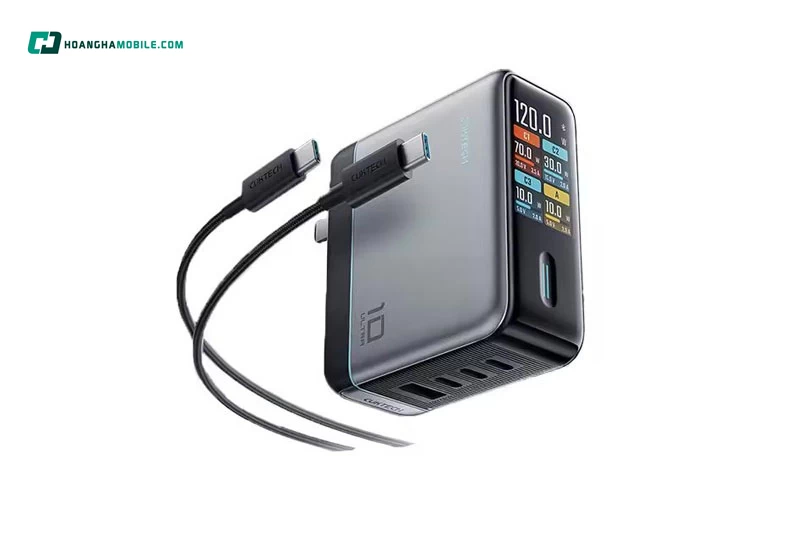 Bộ sạc nhanh CUKTECH 10 Ultra GaN 120W Super Charger AD1204U. Bộ sạc nhanh CUKTECH 10 Ultra GaN 120W Super Charger AD1204U.