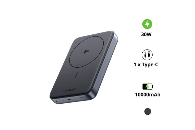 Sạc dự phòng UGREEN PB761 Qi2 MagSafe 10000mAh.