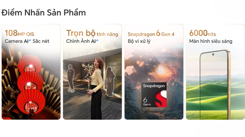 Điểm nhấn nổi bật với vi xử lý mạnh mẽ.