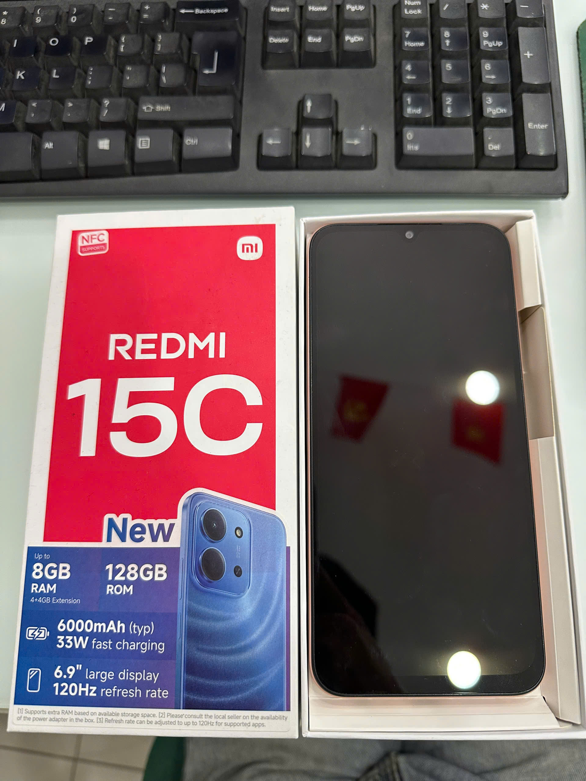 ĐIỆN THOẠI DI ĐỘNG (TEL) REDMI 15C /4G-128G CAM (cũ)
