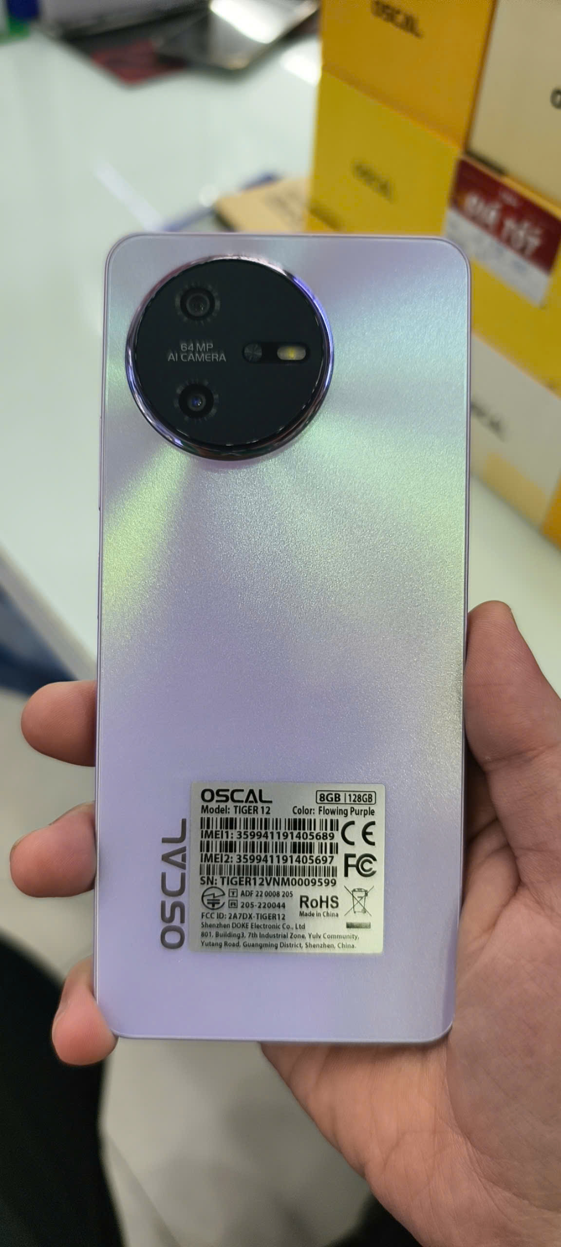 OSCAL TIGER 12 (8GB/128GB) NFC Cũ