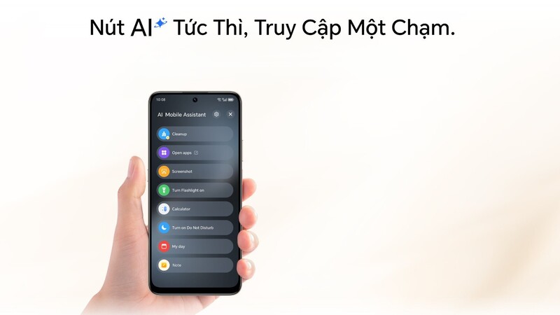 Tiện ích AI dễ dàng truy cập.