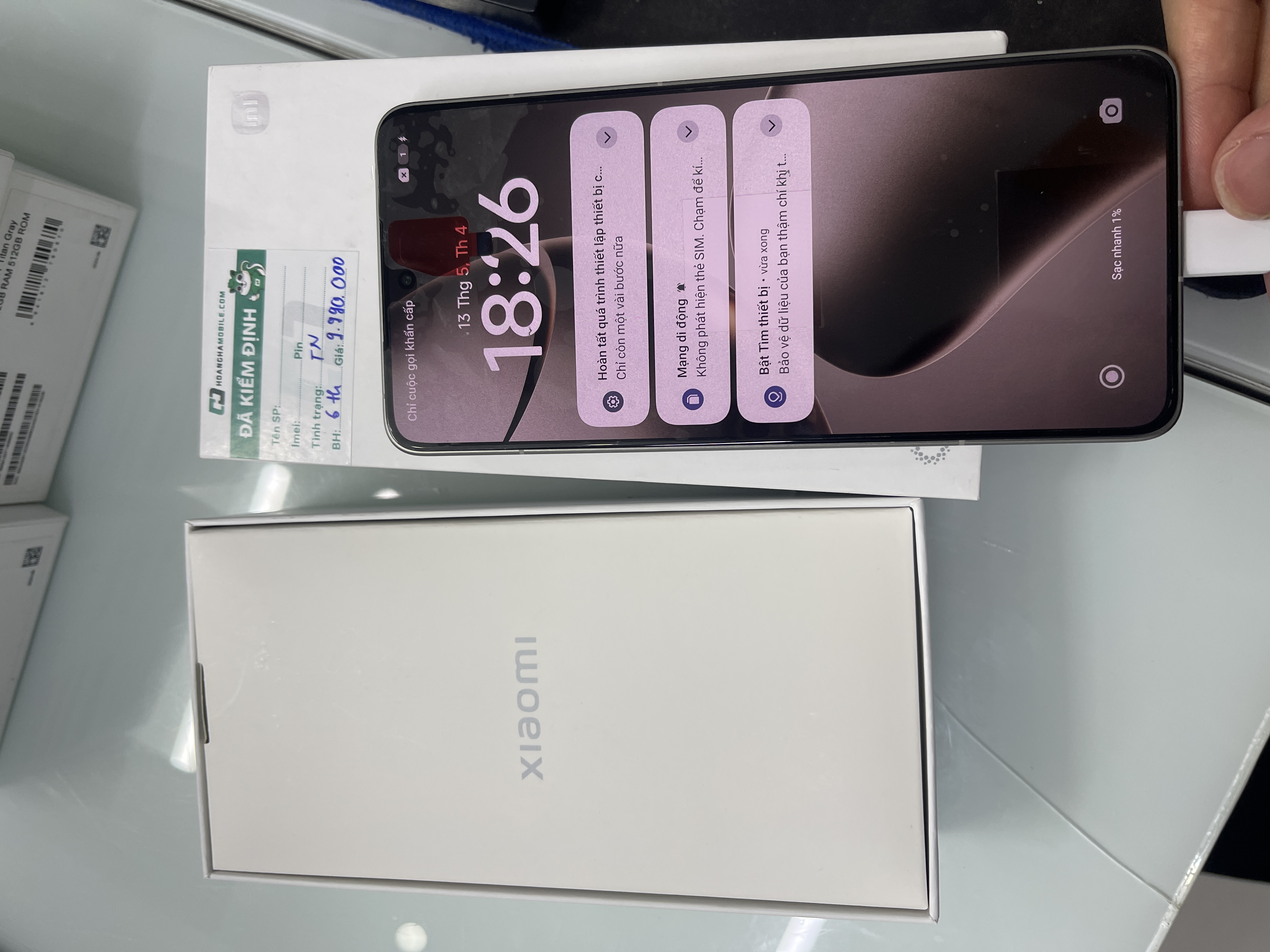 Điện thoại di động XIAOMI 14T PRO TITAN 6.67/MTK D9300+/12G/512G/50+50+12MP/32MP/5000mAh (2407FPN8EG)/XÁM - TN