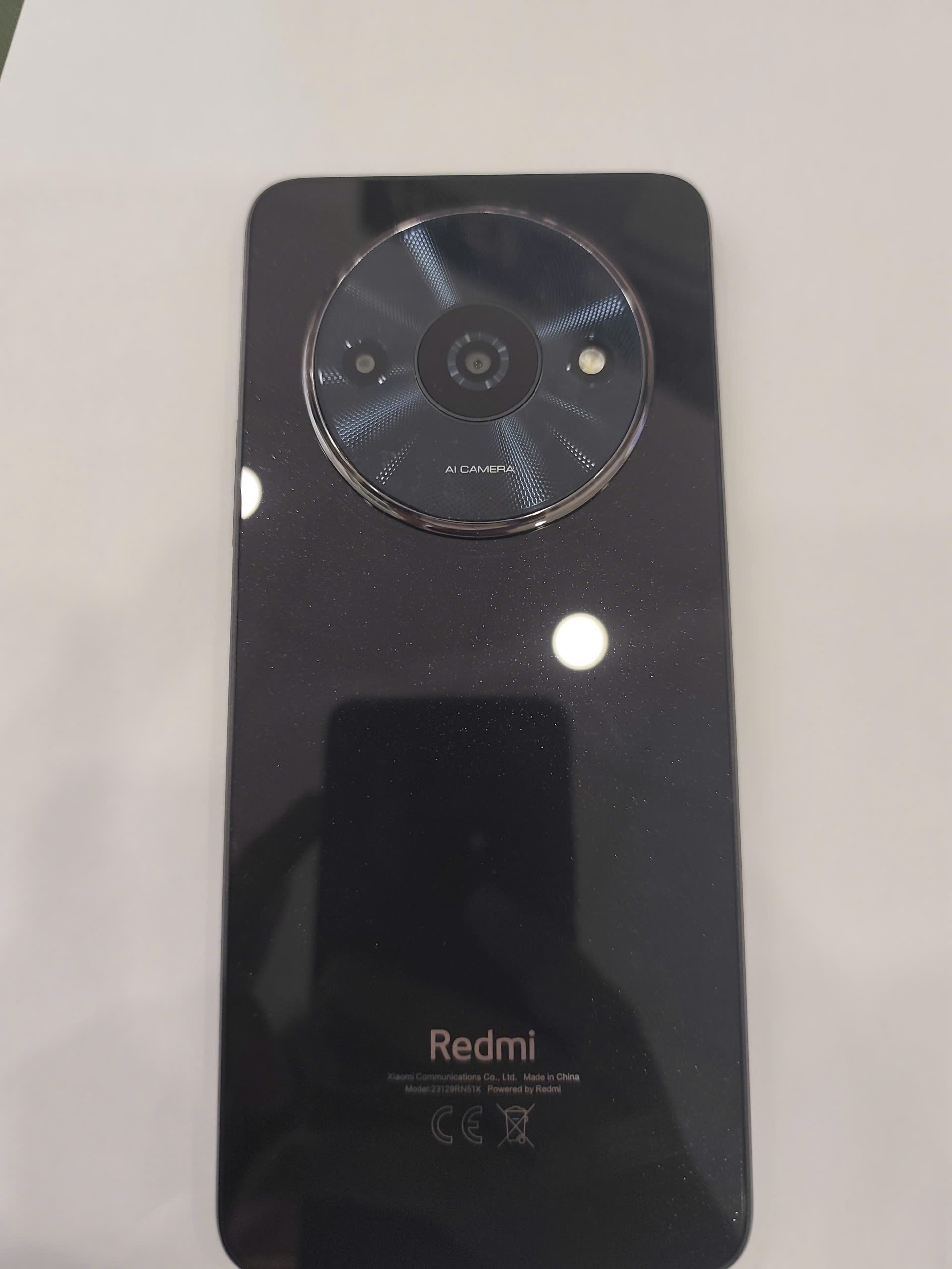 ĐIỆN THOẠI DI ĐỘNG (TEL) REDMI A3 6.708"/MTK Helio G36/3G/64G/8MP AI Dual /5MP/5000mAh(23129RN51X)/ĐEN