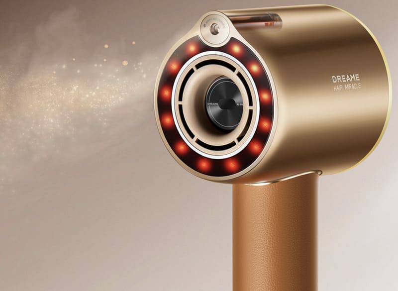 Máy sấy tóc Dreame Miracle Pro tích hợp công nghệ phun sương tinh chất và liệu pháp ánh sáng đỏ
