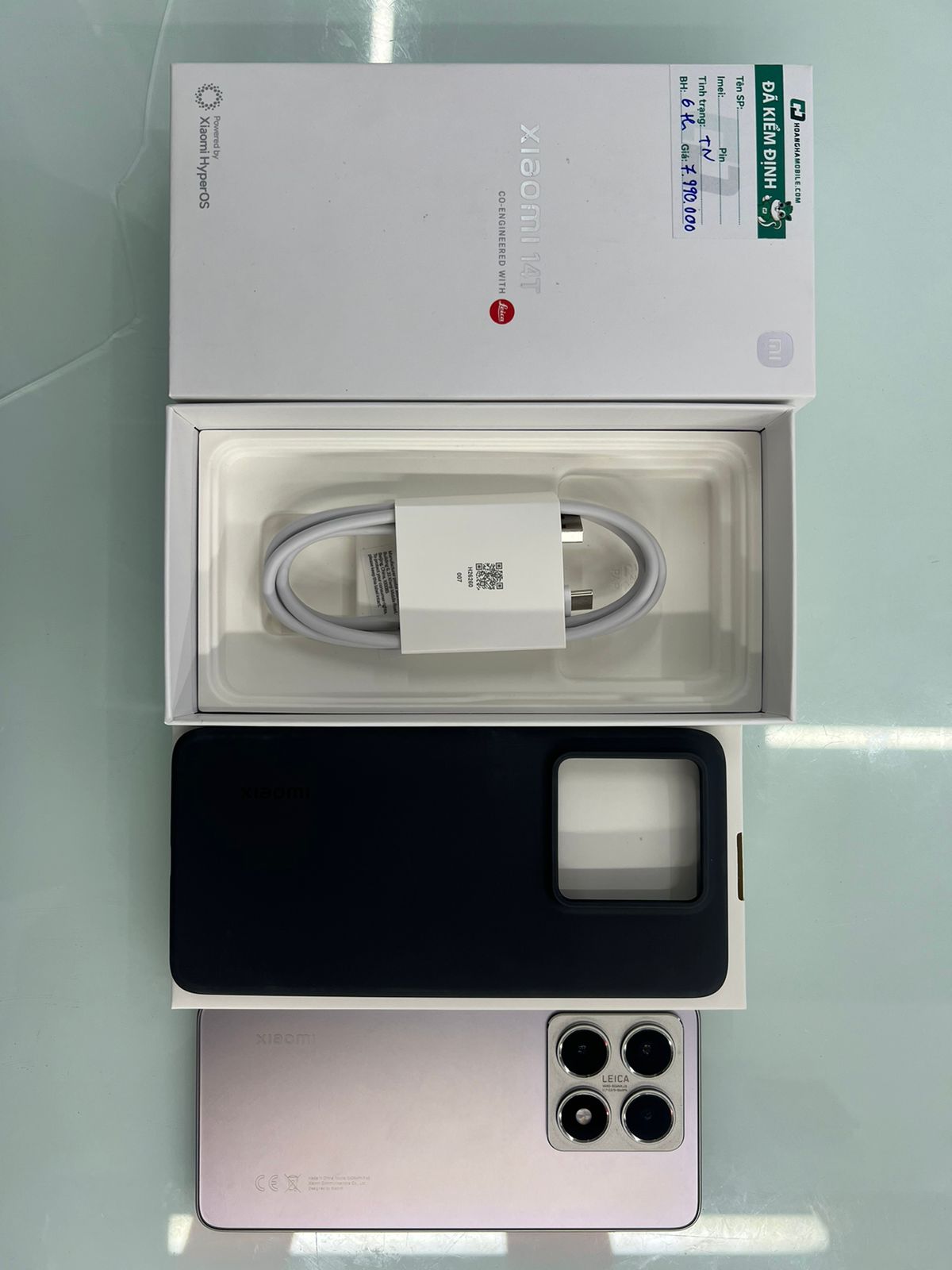 Điện thoại di động XIAOMI 14T TITAN 6.67/MTK D8300 Ultra/12G/512G/50+50+12MP/32MP/5000mAh (2406APNFAG)/XÁM