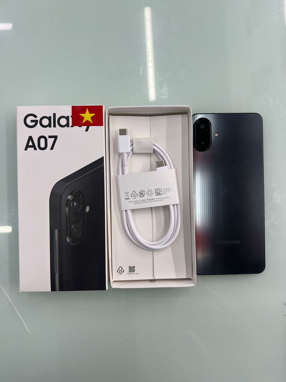 ĐTDĐ Samsung A07 4G SM-A075F/DS,4+128, Đen