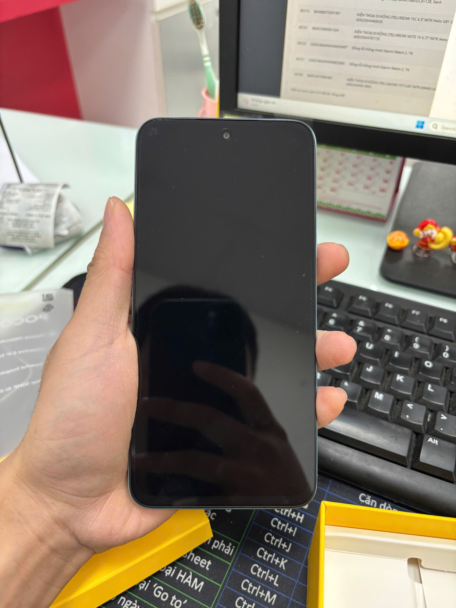 ĐIỆN THOẠI DI ĐỘNG (TEL) POCO M7 6.9"/SNAP 685/8G/256G/50MP+QVGA/8MP/7000mAh (25062PC34G)/XANH DƯƠNG cũ - TBH