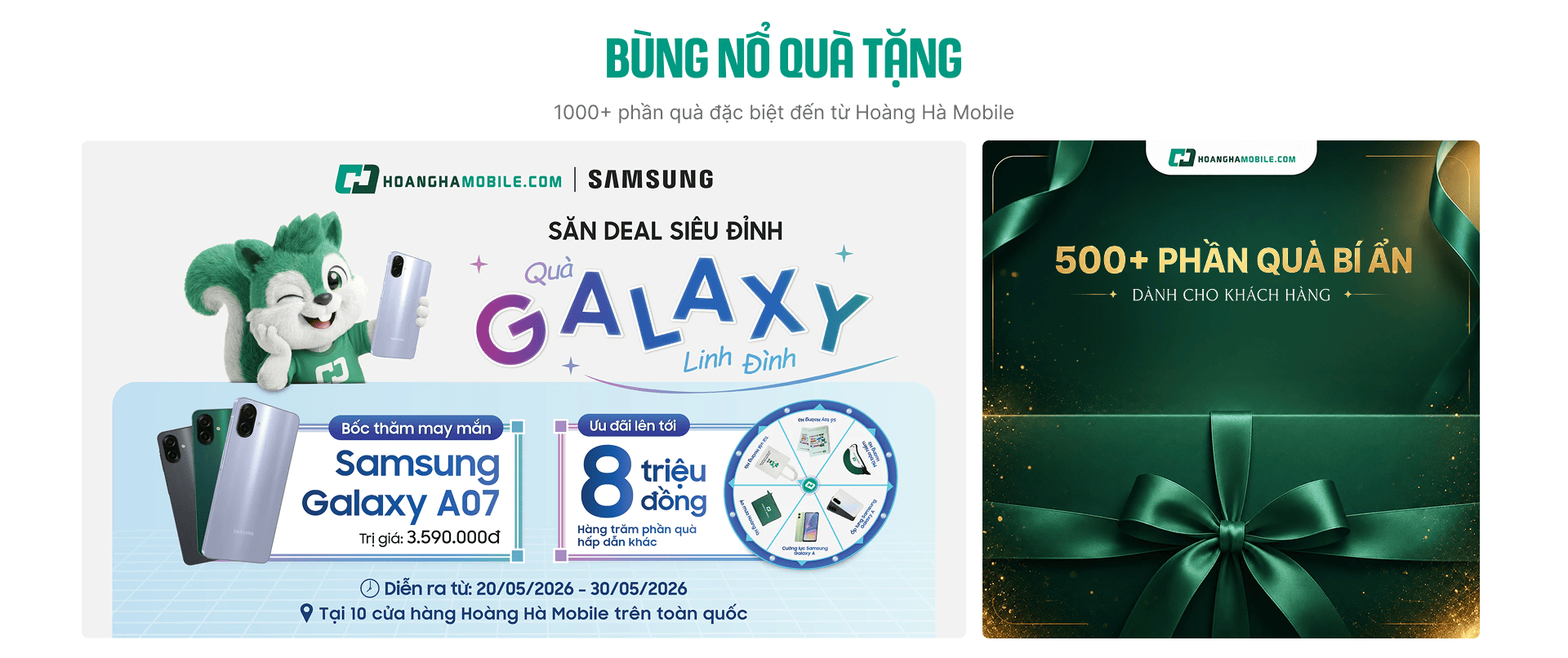 phần quà samsung