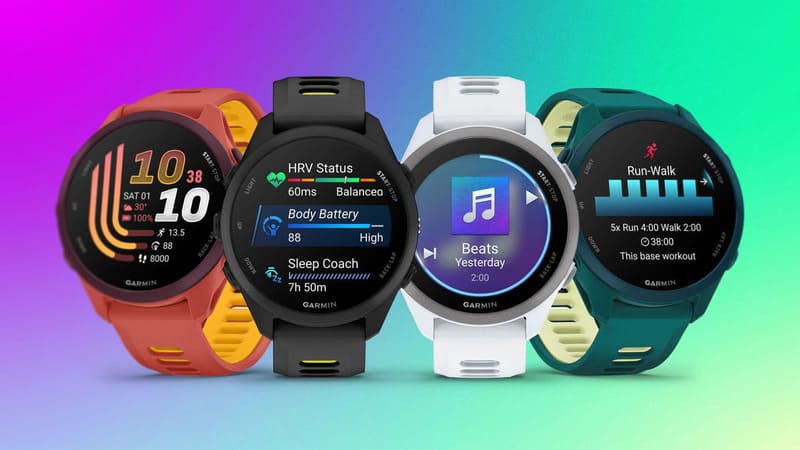 Đồng hồ thông minh Garmin Forerunner 170 Music và Garmin Forerunner 70 đều sở hữu thiết kế gọn nhẹ