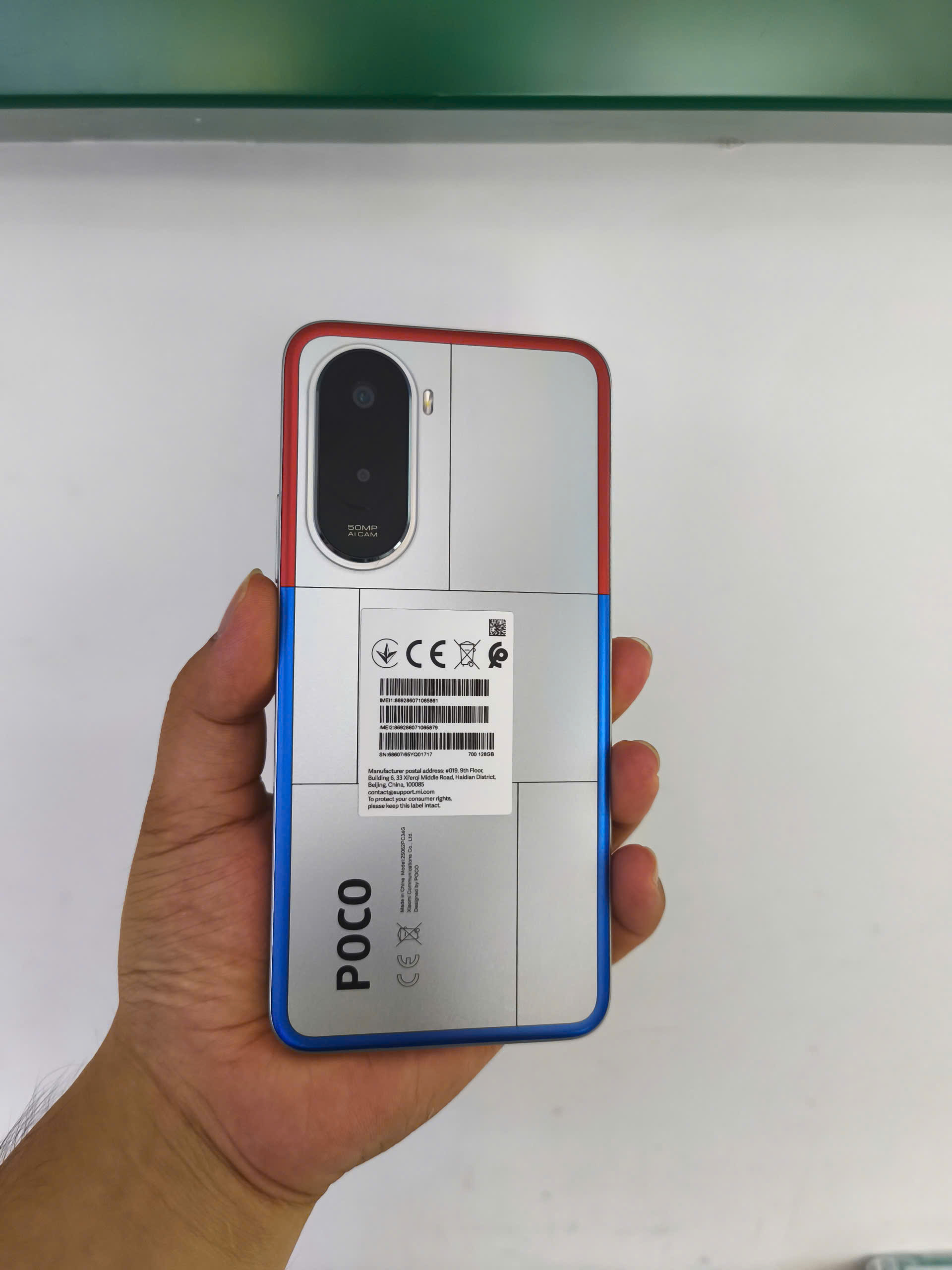ĐIỆN THOẠI DI ĐỘNG (TEL) POCO M7 6.9"/SNAP 685/6G/128G/50MP+QVGA/8MP/7000mAh (25062PC34G)/BẠC 