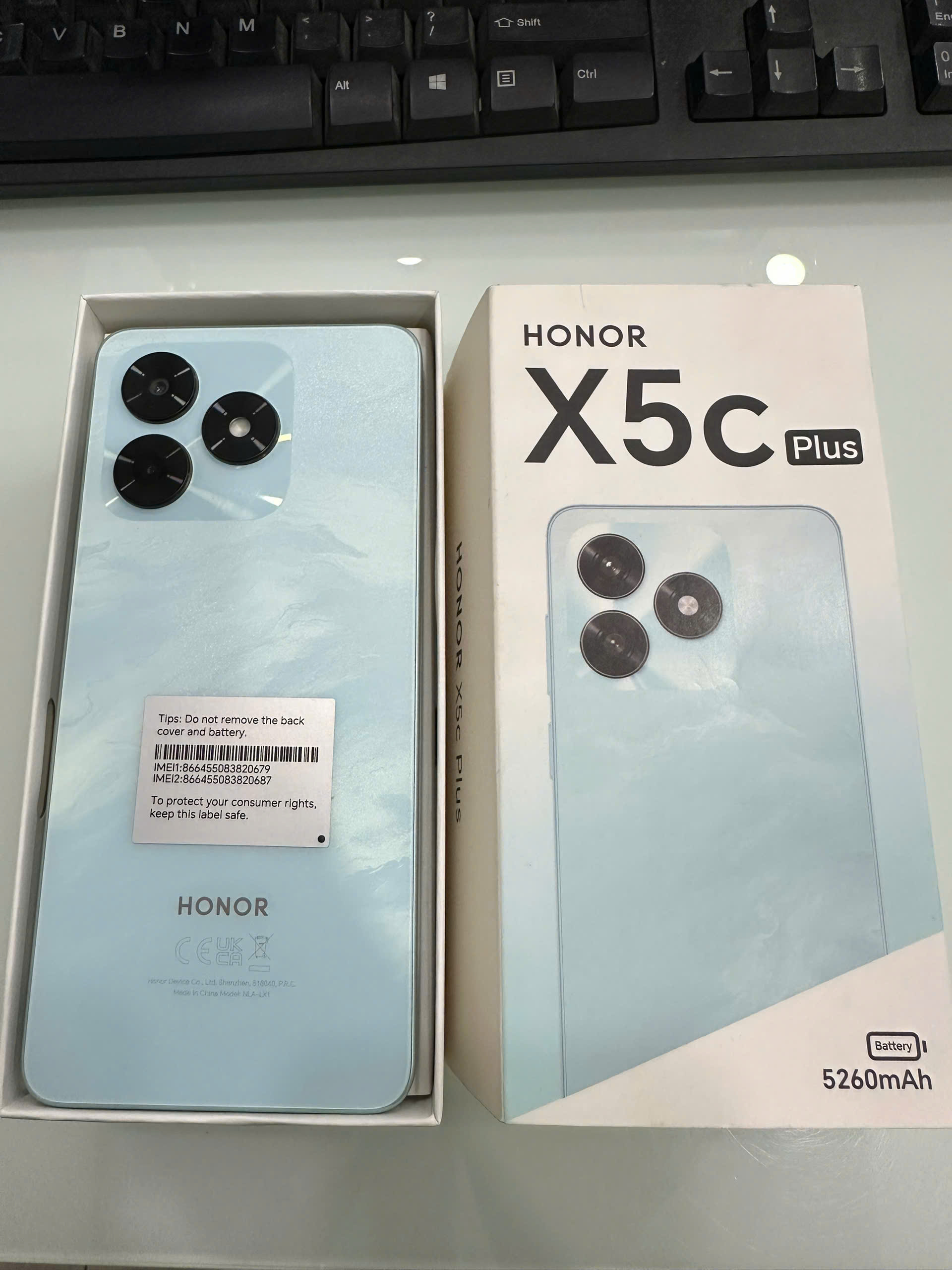 ĐTDĐ Honor X5c Plus (4+128GB) Xanh- Cũ