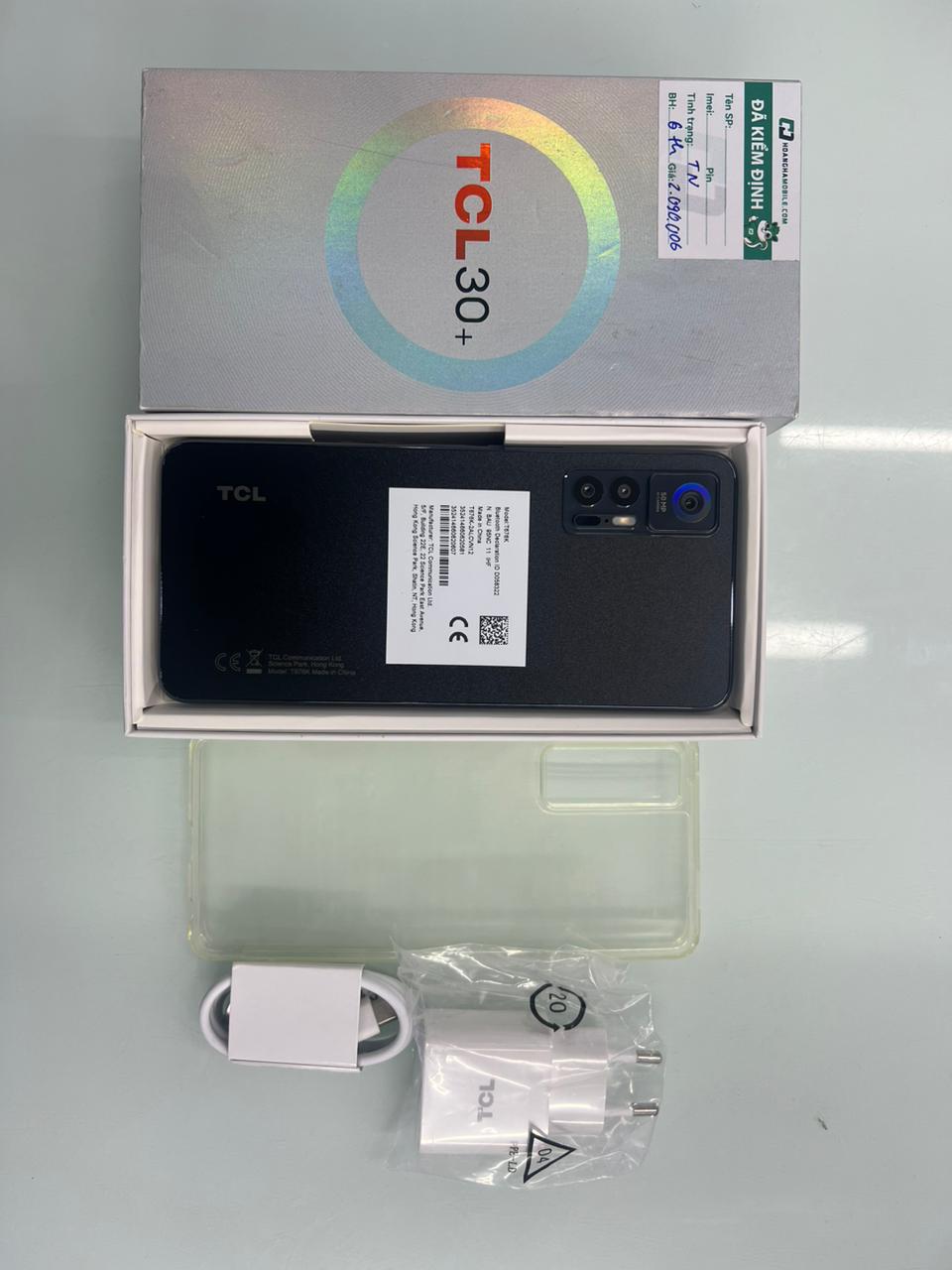 ĐTDĐ TCL 30+ PASSAT, 4GB/128GB, Tech Black