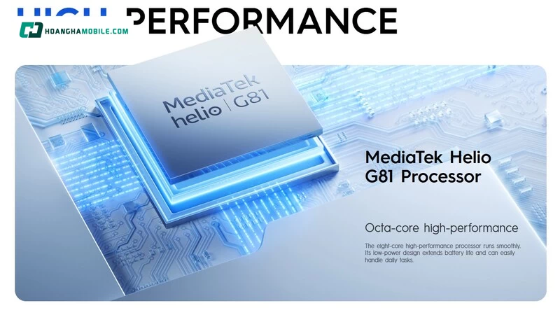 Chip xử lý MediaTek Helio G81. Chip xử lý MediaTek Helio G81.