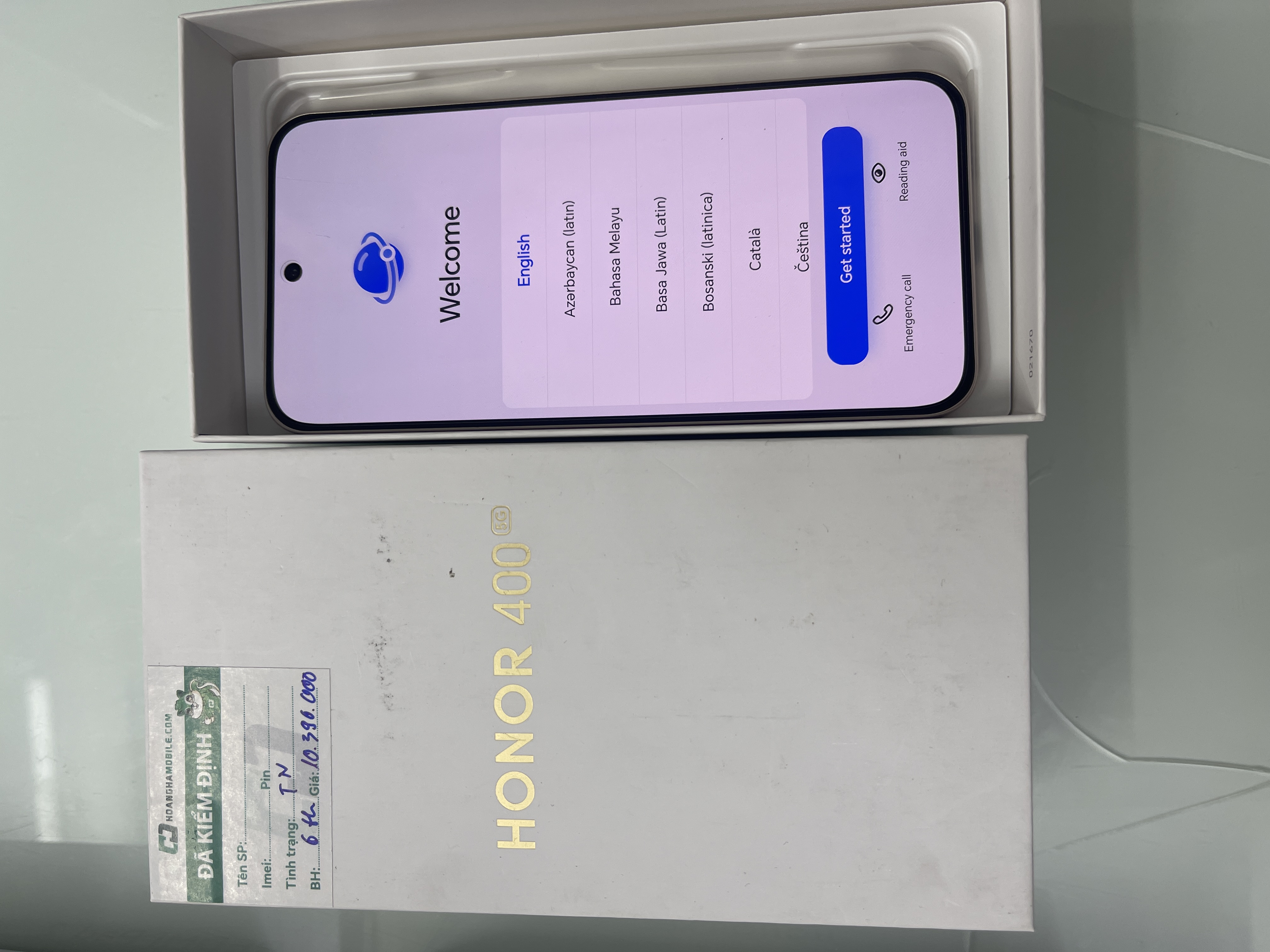 Điện thoại di động Honor 400 5G (12+256GB) Vàng (Desert Gold