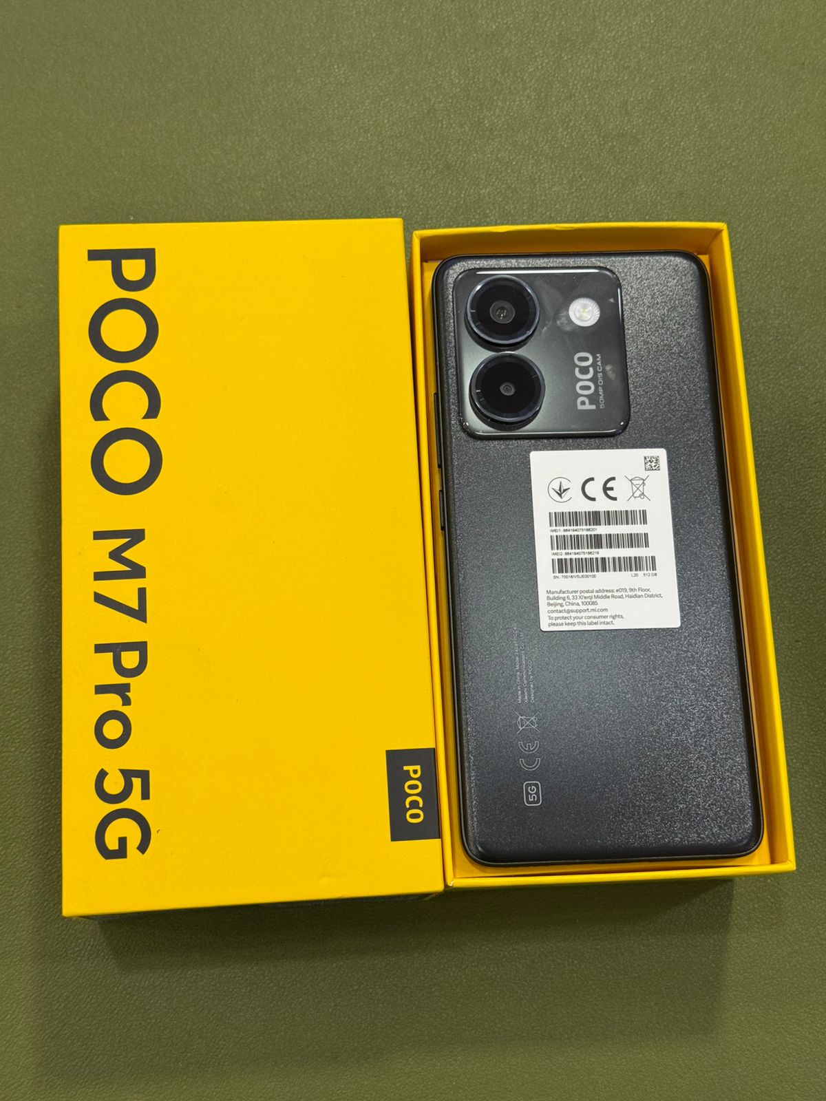 Điện thoại di động POCO M7 Pro 5G Black 12GB RAM 512GB ROM