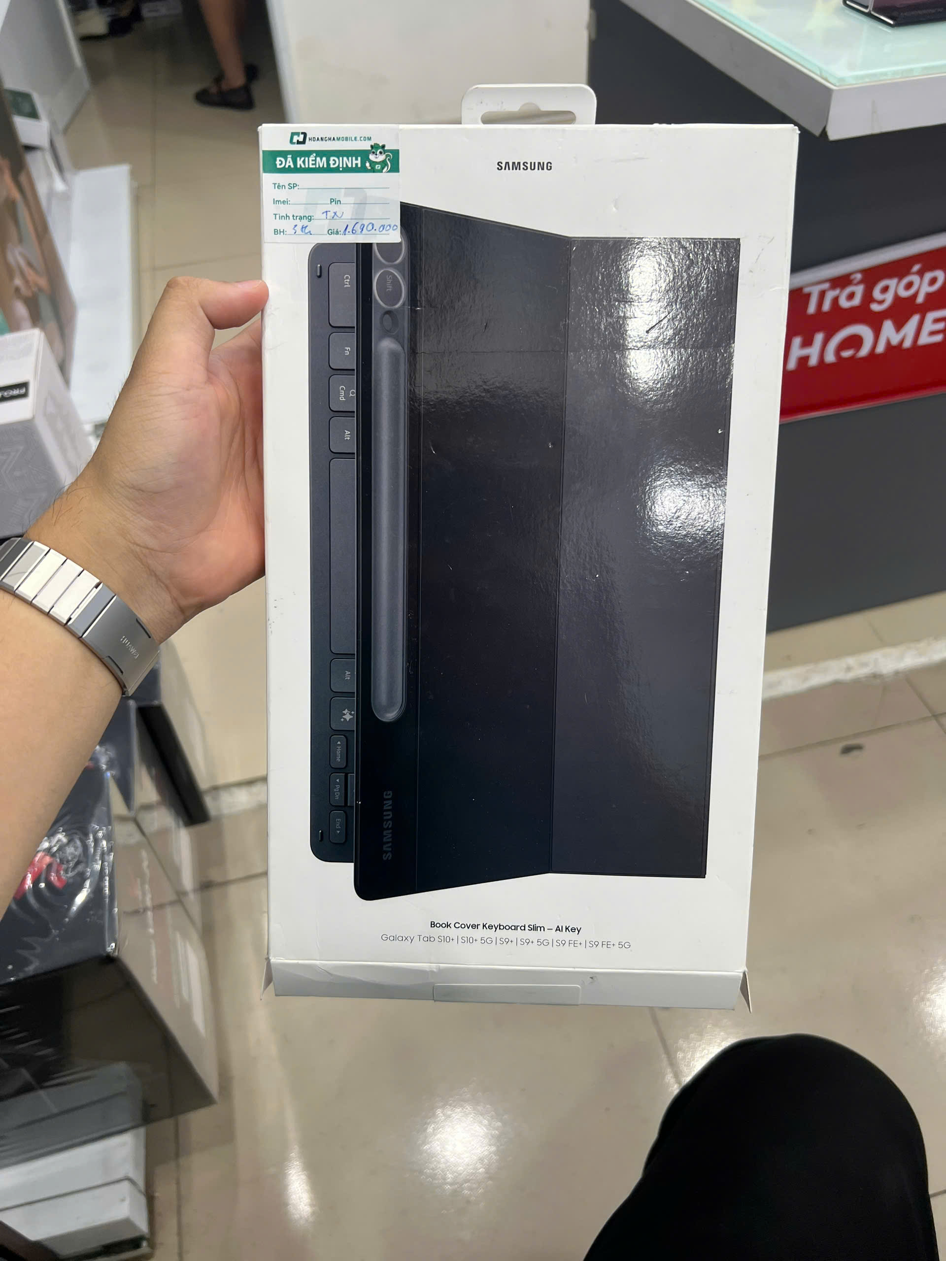 Bao da kèm bàn phím Tab S10 Plus Cũ