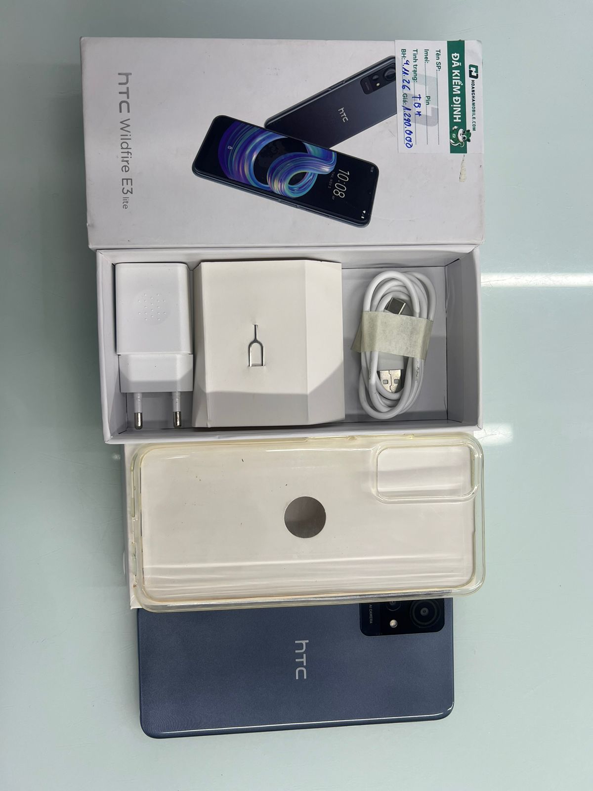 Điện thoại di động HTC Wildfire E3 lite (4GB/64GB) - Ghi (Grey)
