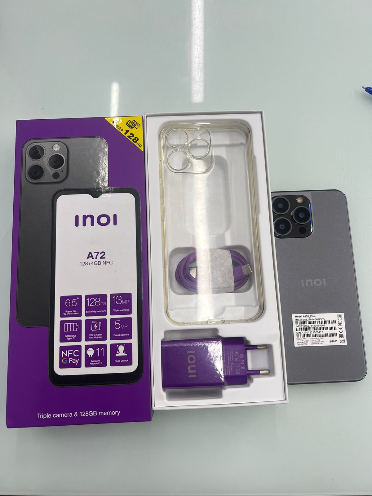 Điện thoại di động INOI A72 (A170_Plus) 4+128GB màu Xám (Space Gray) 