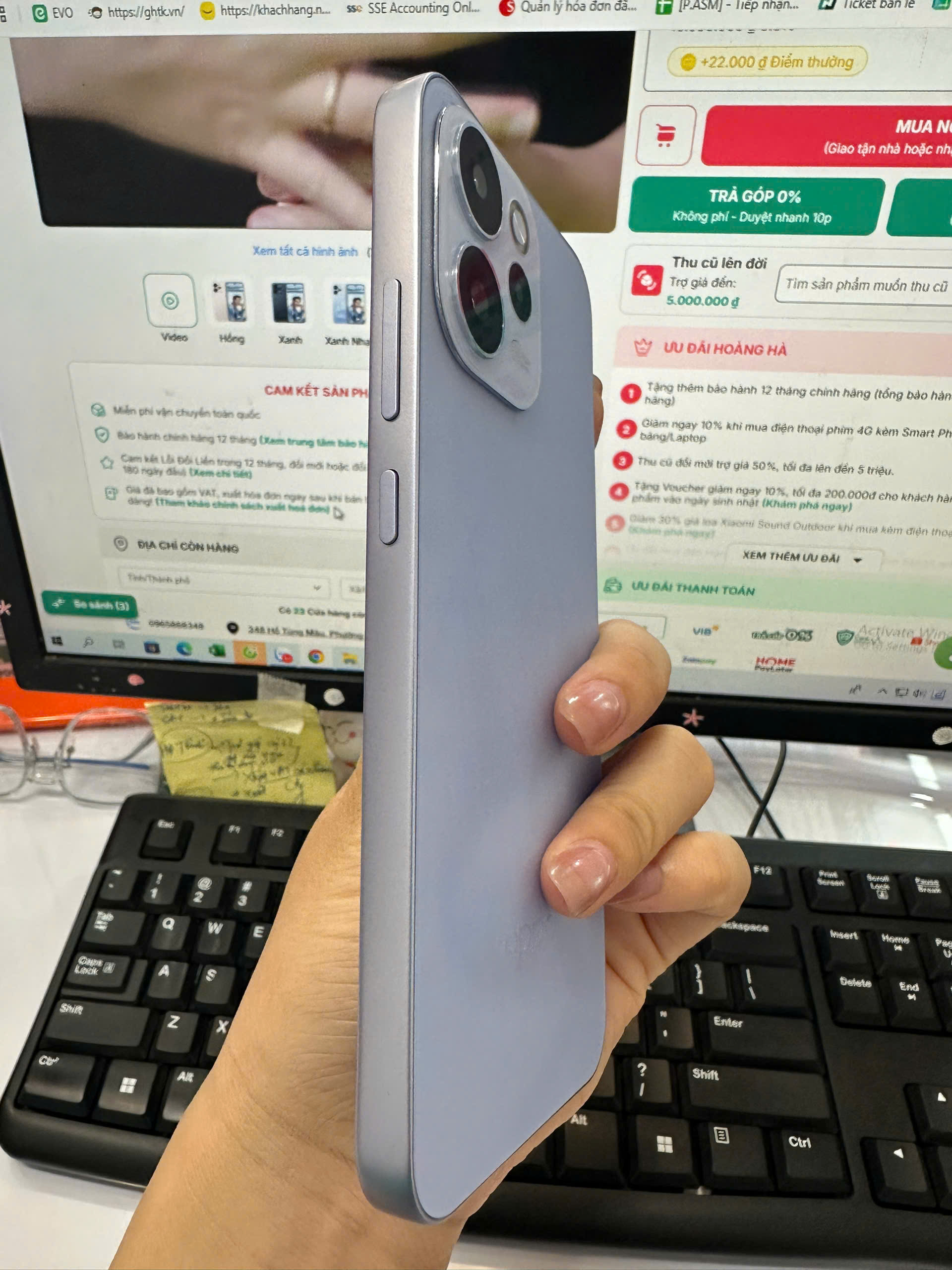 OPPO Reno15 F 5G 8GB+256GB sản phẩm cũ, trôi bảo hành