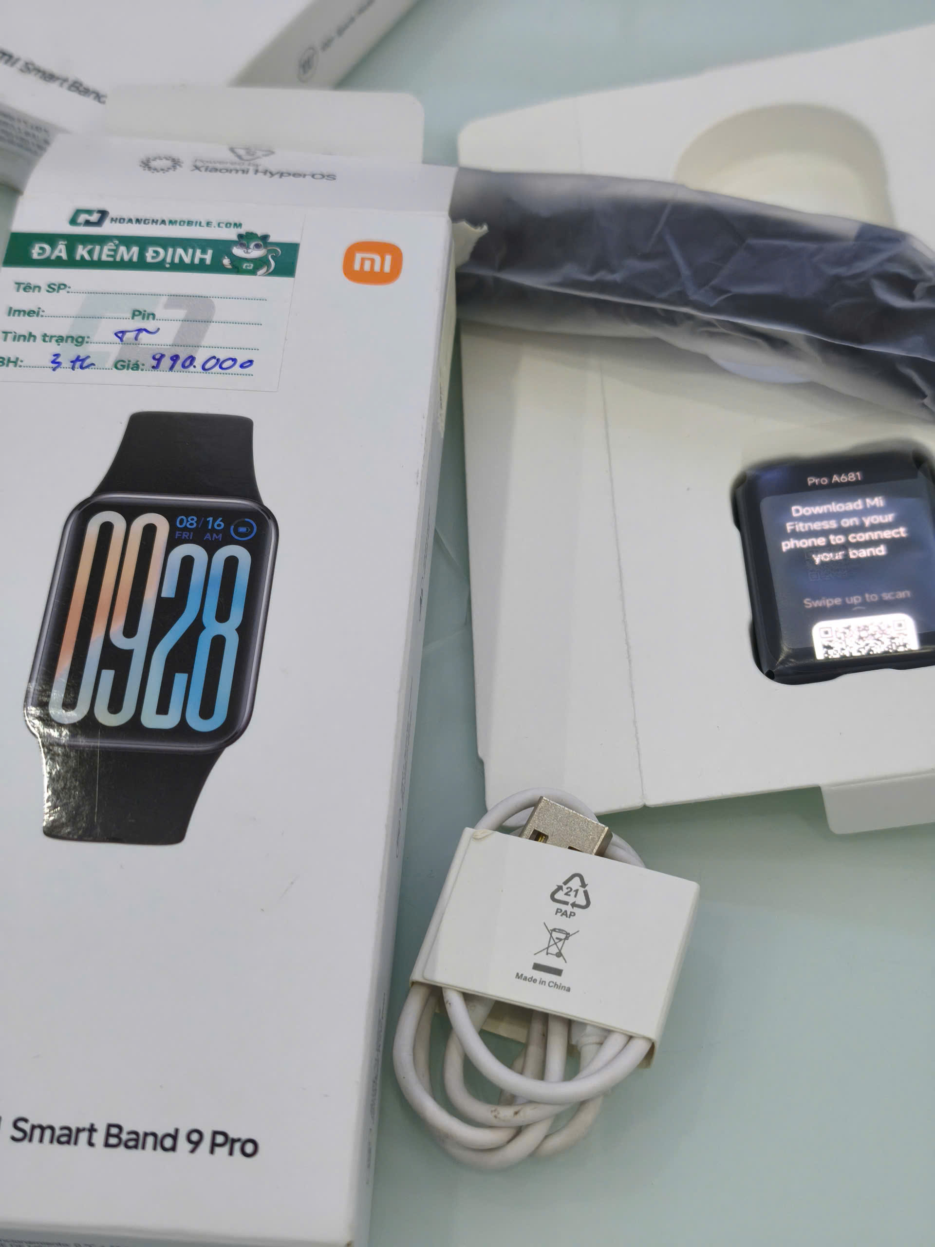 (BAND) Xiaomi Smart Band 9 Pro Demo Đen - 61576/B6AFMN4X602698 - BHR9729GLTN