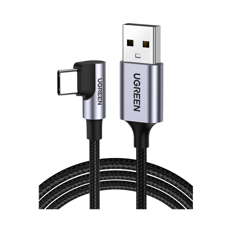 Dây cáp Ugreen USB Type-A sang USB Type-C đầu bẻ US284 2M (50942)