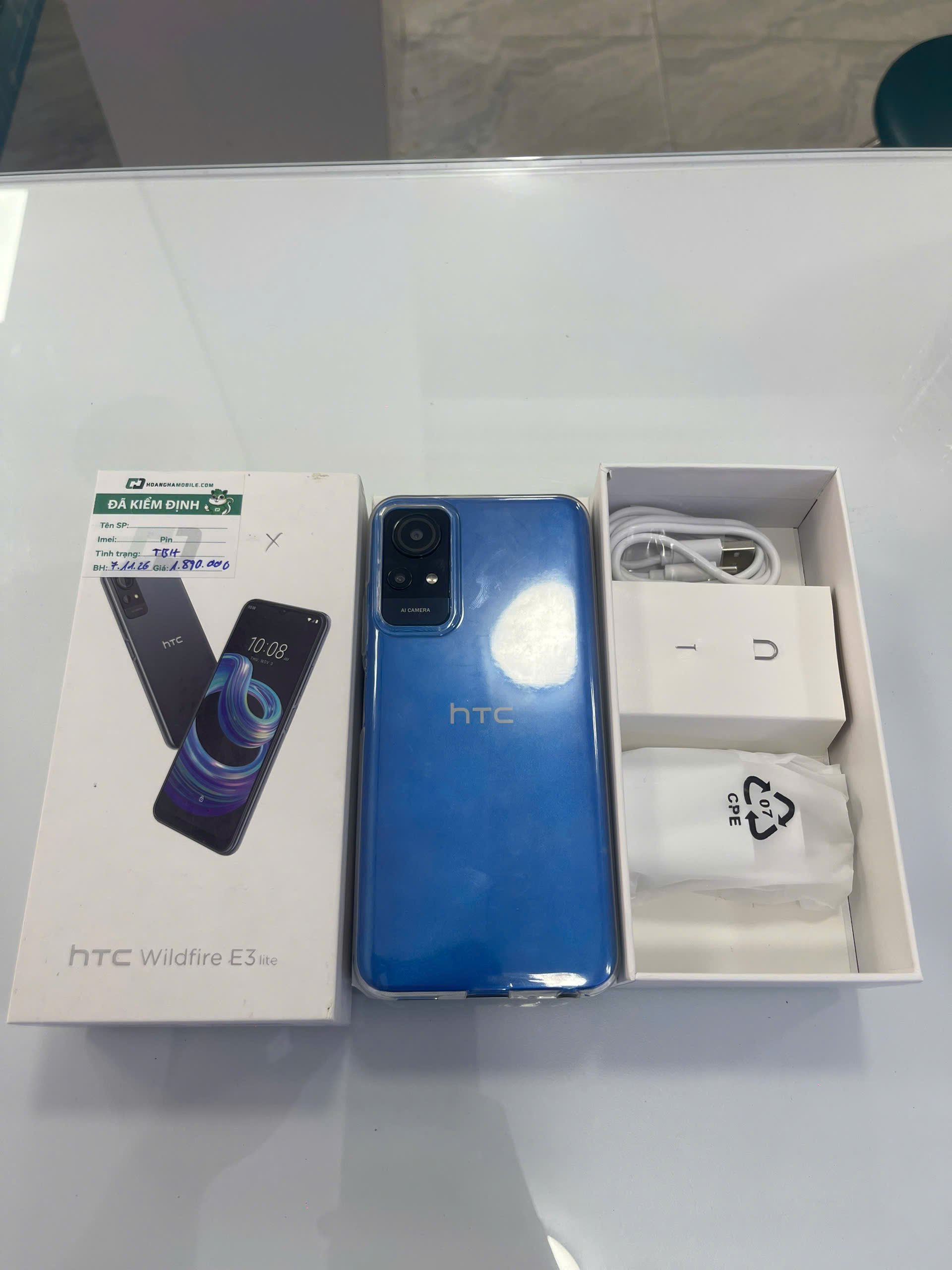 Điện thoại di động HTC Wildfire E3 lite (4GB/64GB) - Xanh (Blue) - 358949930177064 - HE3LIXN